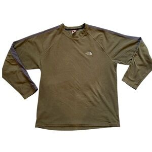 The North Face Fleece Pullover Crewneck Olive Green Men’s‎ XL